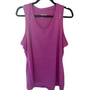 Reebok Women's Pink Tank Top - XL